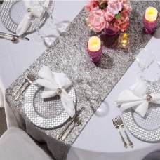 Ранер паєтка срібло