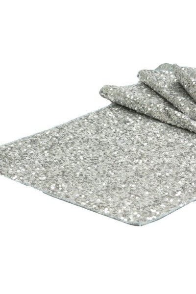 Серветки паєтка срібло