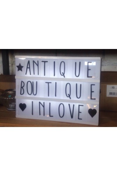 Табличка light-box