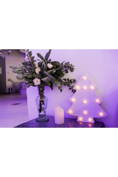 Ялинка з дерева з діодами