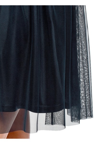 Юбка черная, сетка