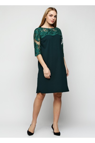Сукня коктельна ізумруд