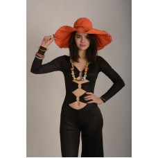 Шляпа-колесо помаранчева