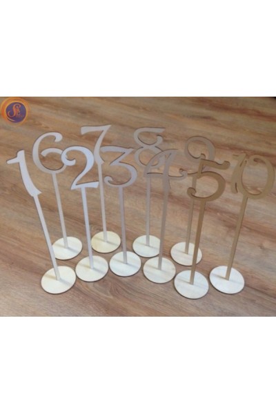 Номерки на стіл на ніжці