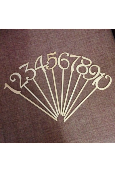 Номерки на стіл на ніжці
