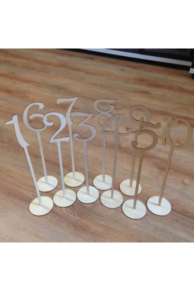 Номерки на стіл на ніжці