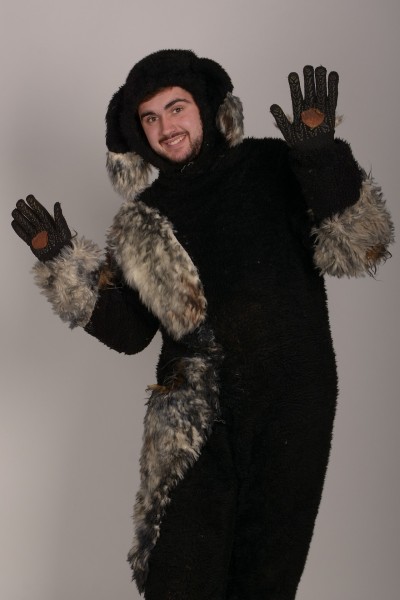 Собака чорно-сіра ростова 