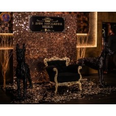 Задник паєтки золото