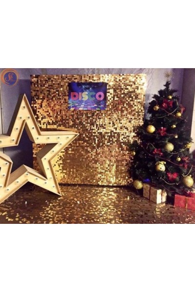 Задник паєтки золото