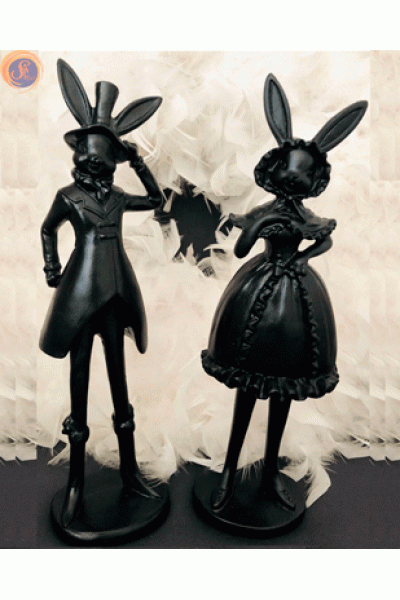 Заєць та зайка black