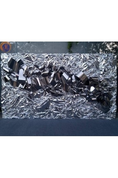 Задник із візерунком срібло