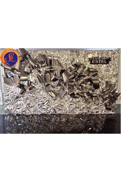 Задник із візерунком срібло