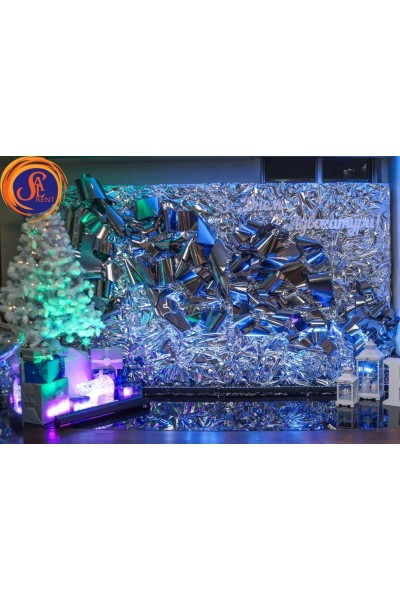 Задник із візерунком срібло