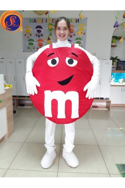 Напівростовий костюм М&Ms 