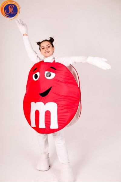 Напівростовий костюм М&Ms 