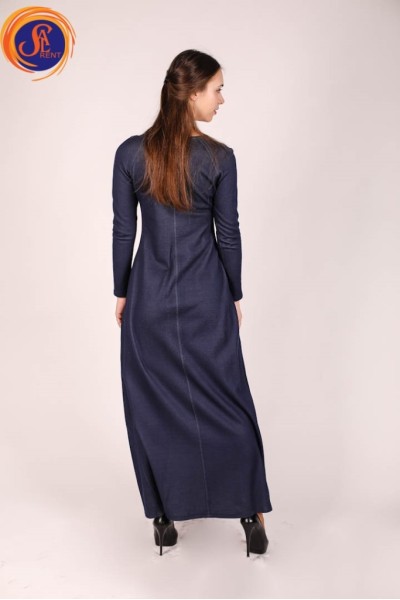 Платье темно-синее