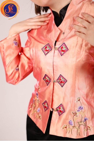 Піджак в китайскому стилі Корал