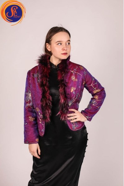 Піджак в китайскому стилі Бургун