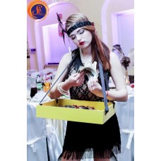 Сукня чорна, гіпюр, бахрома 30-ті