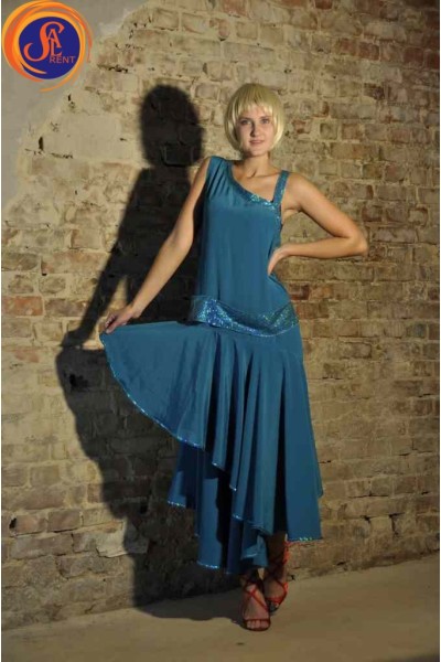 Платье голубое 30-е