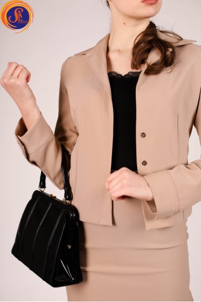 Діловий костюм бежевий