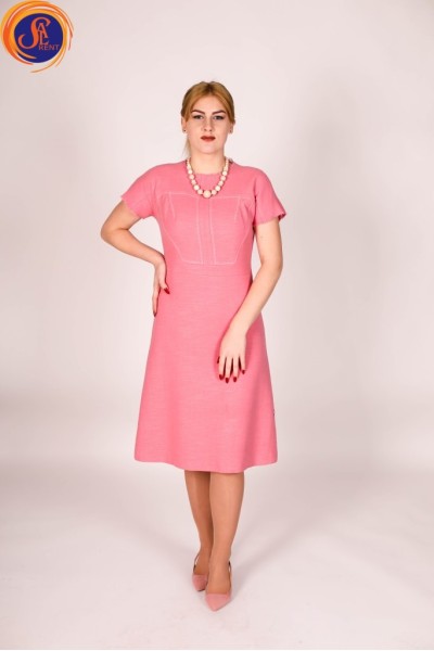 Платье розовое