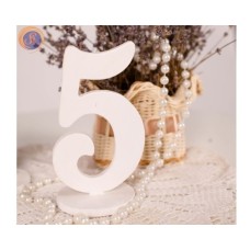 Номерки на стіл білі