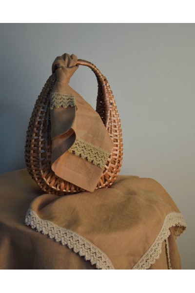 Скатертина і сарветки льняні