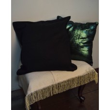 Подушка чорна (червона)