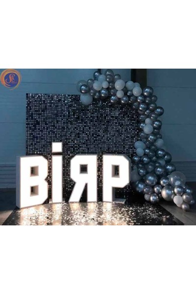 Задник паєтки срібло