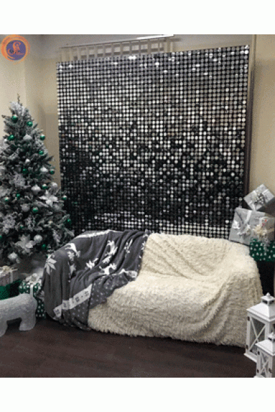 Задник паєтки срібло