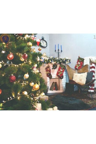 Новорічні фотозони з каміном