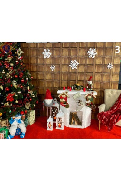 Новорічні фотозони з каміном