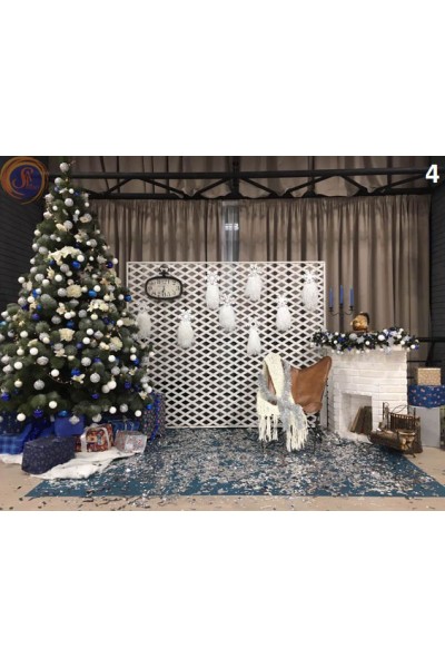 Новорічні фотозони з каміном