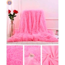 Плед рожевий трава