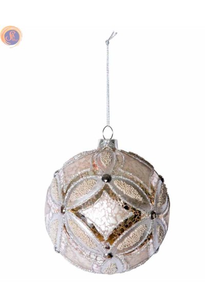 Куля розписна скляна