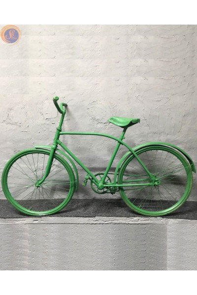 Ретро велосипед зелений