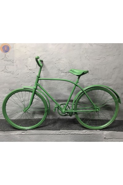 Ретро велосипед зелений