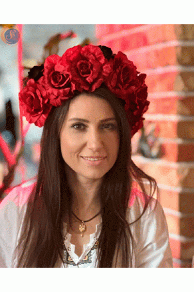 Вінок український червоний