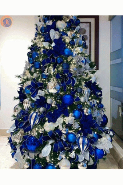 Ялинка синьо-срібна