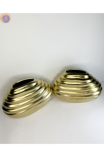 Ваза голд хвиляста