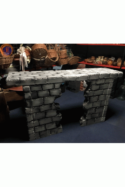 Камін декоративний прямий