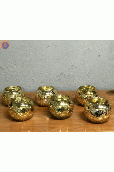 Підсвічник «Бочонок» gold