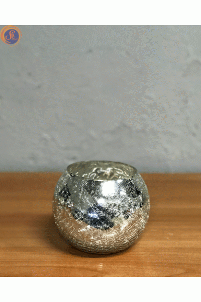 Підсвічник «Бочонок» silver