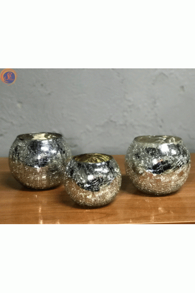 Підсвічник «Бочонок» silver