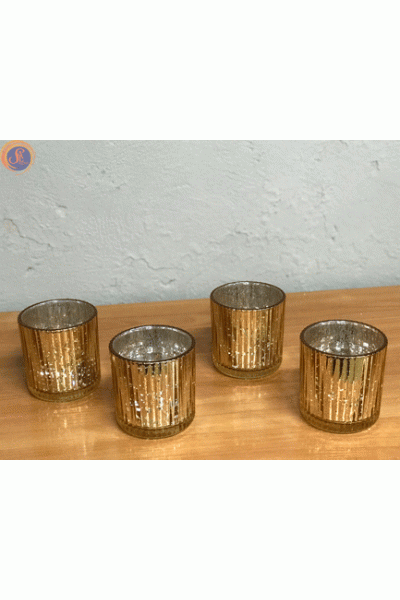 Підсвічник «Стакан» gold