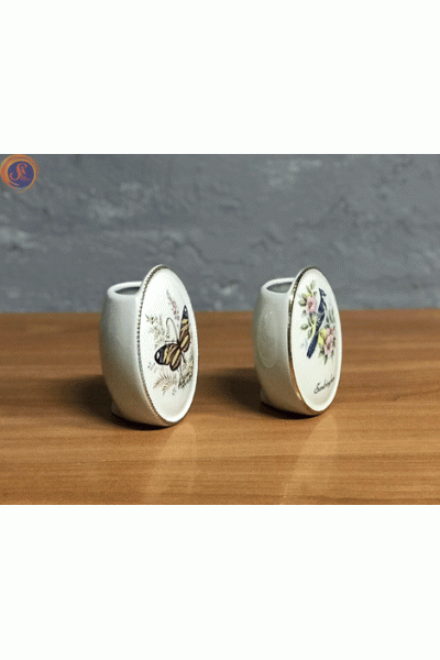 Вазочки з пташками