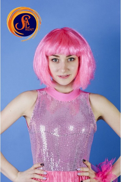 Перука рожева