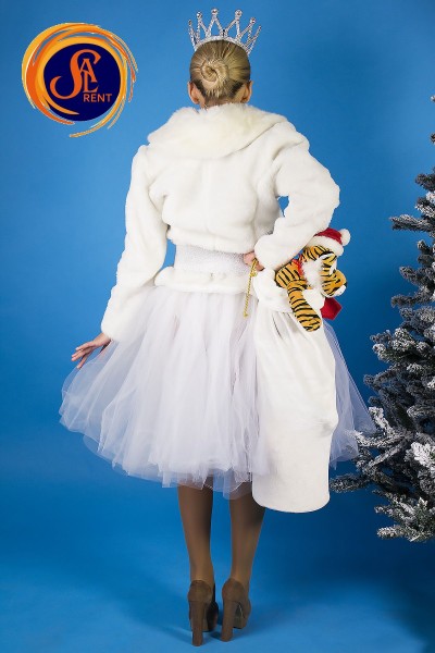 Напівшубок білий