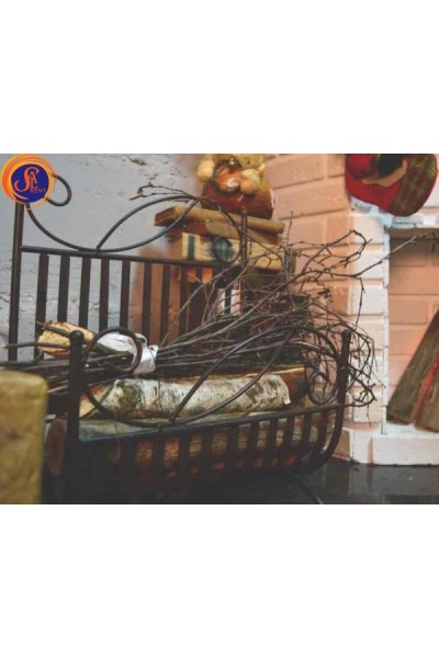 Дровниця кована